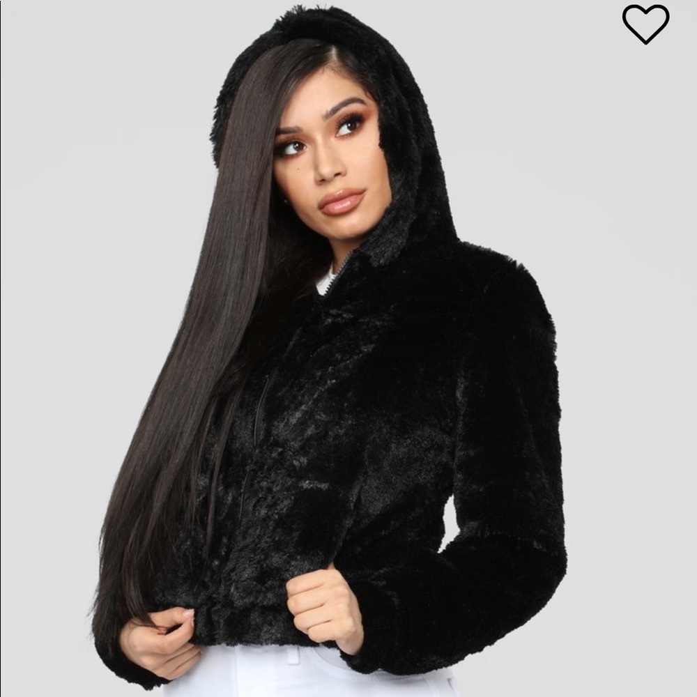 Fuzzy sherpa jacket
